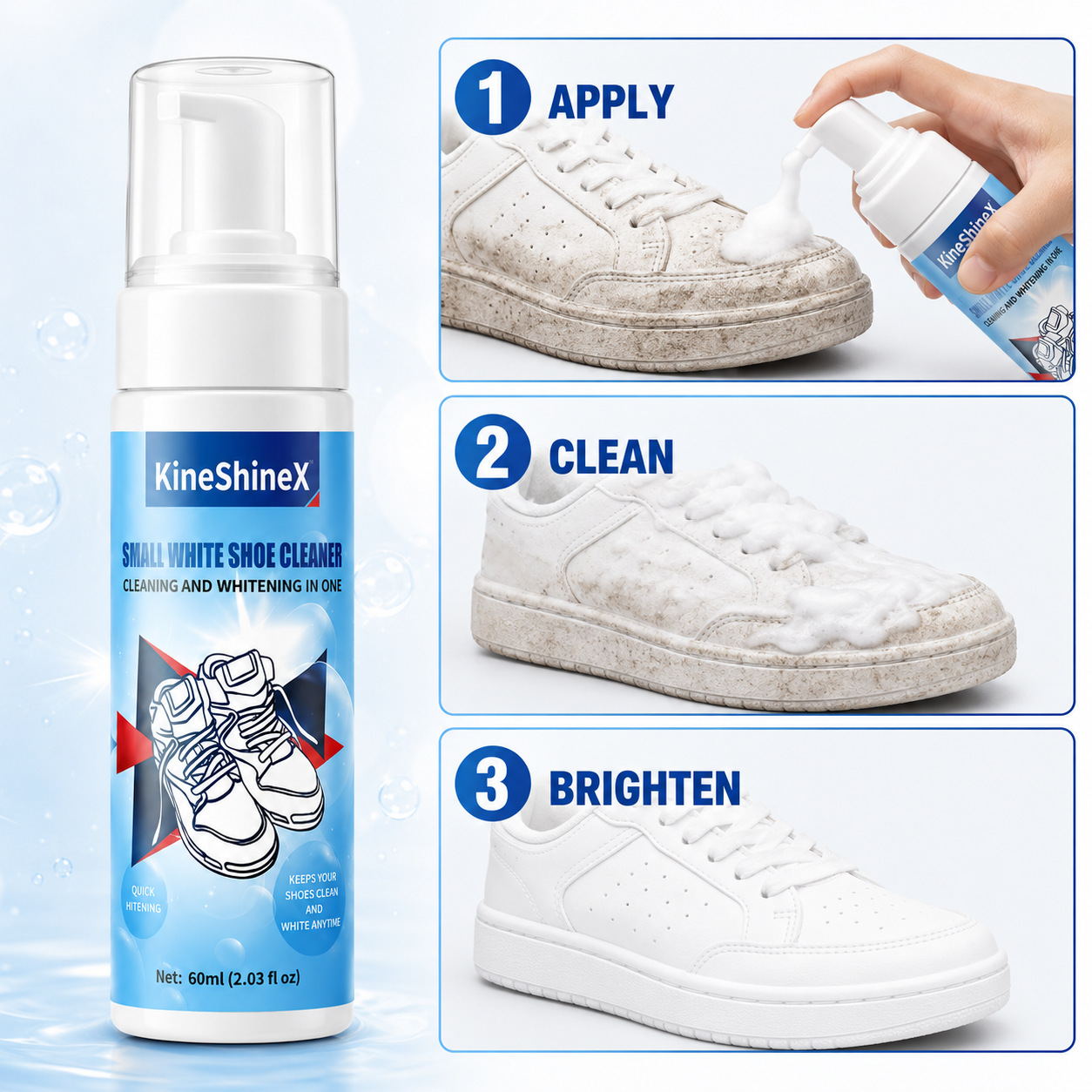 ชุดทำความสะอาดรองเท้า Gihen โฟ - Care For Sneaker บทวิจารณ์และราคา